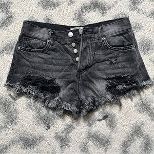 Free people denim shorts 25